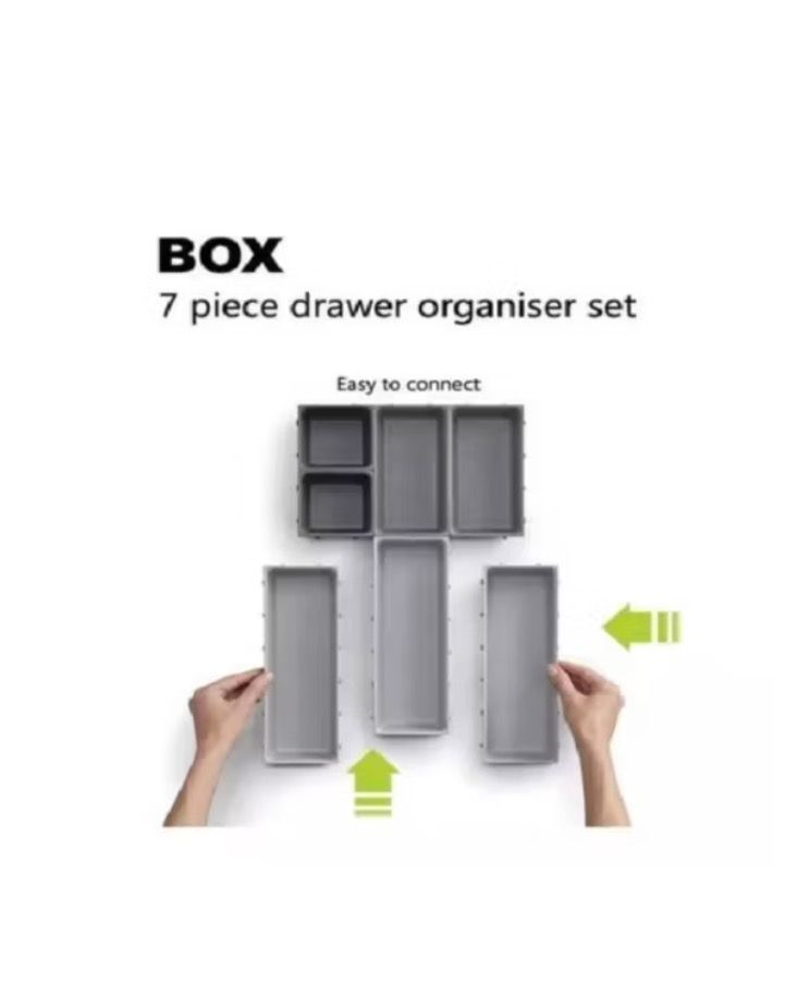 Organizador Cubiertos Utensilios Cajon 7 Piezas Desmontables-2