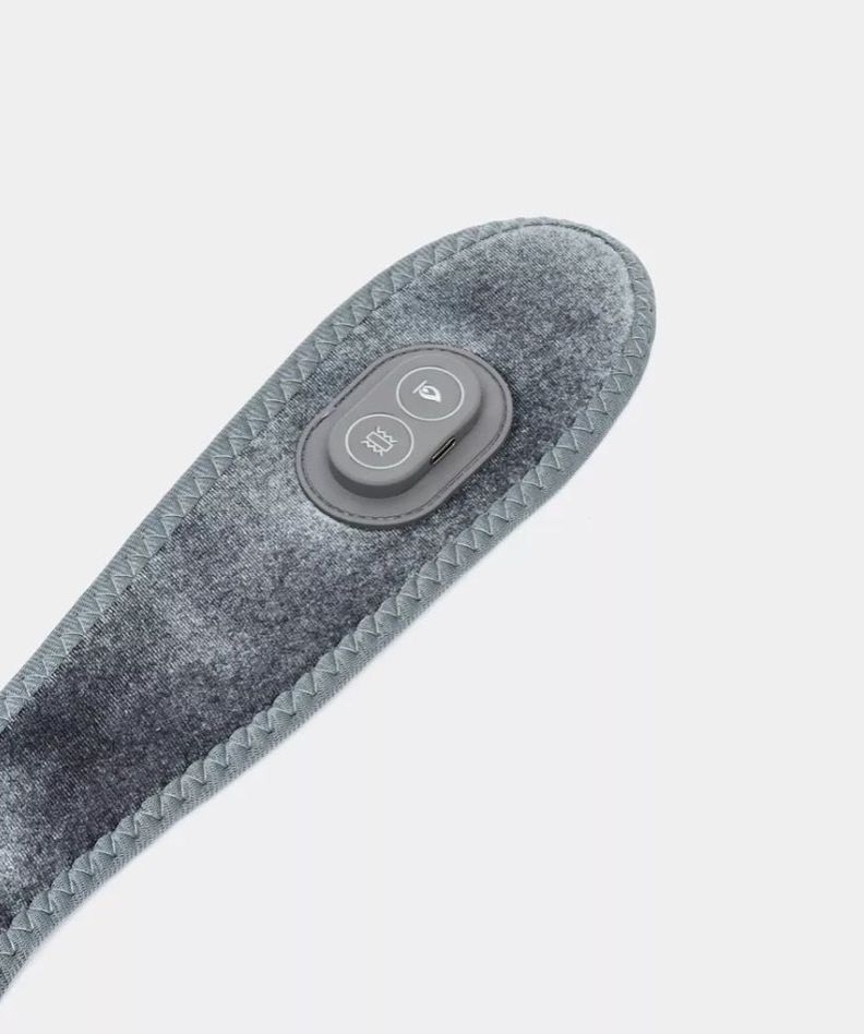 Almohadilla Térmica Vibración Para Cuello Masajeador GRIS Usb-4