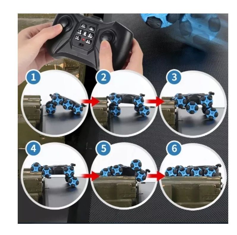 Auto Control Remoto Laser RECARGABLE USB AZUL-6