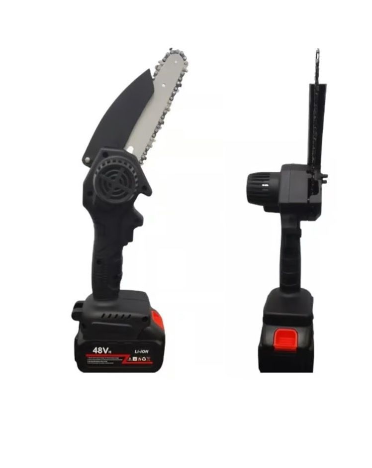 Mini Sierra Eléctrica Portátil Con Batería Recargable Cargador-1