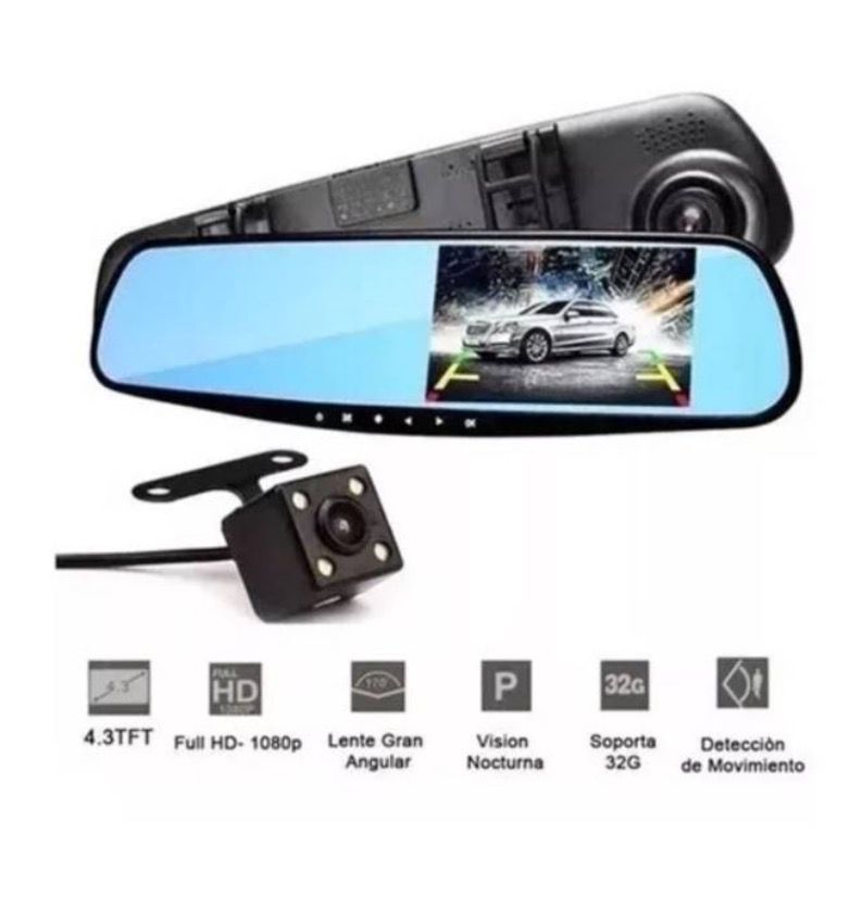 Camara Full Hd Auto Espejo Retrovisor-3