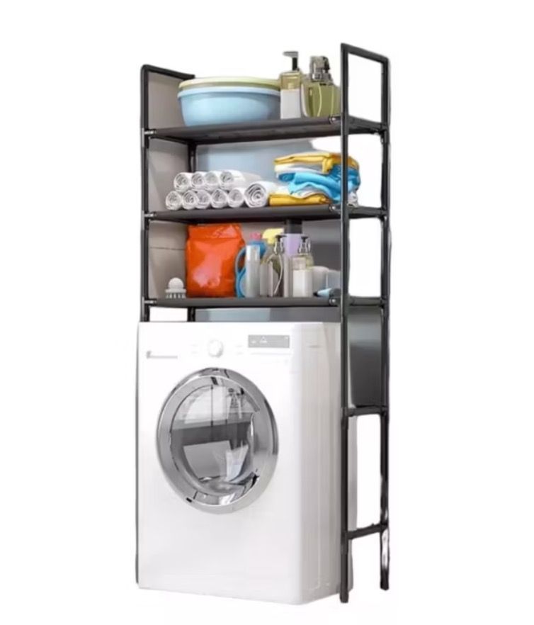Organizador Rack Baño 3 Niveles Multifuncional Lavadora-0