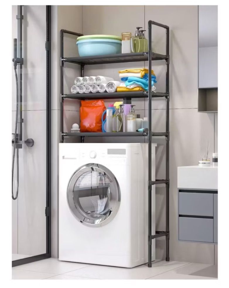 Organizador Rack Baño 3 Niveles Multifuncional Lavadora-3