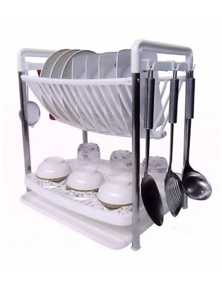 Escurridor Secador De Loza De Platos 2 Niveles -2
