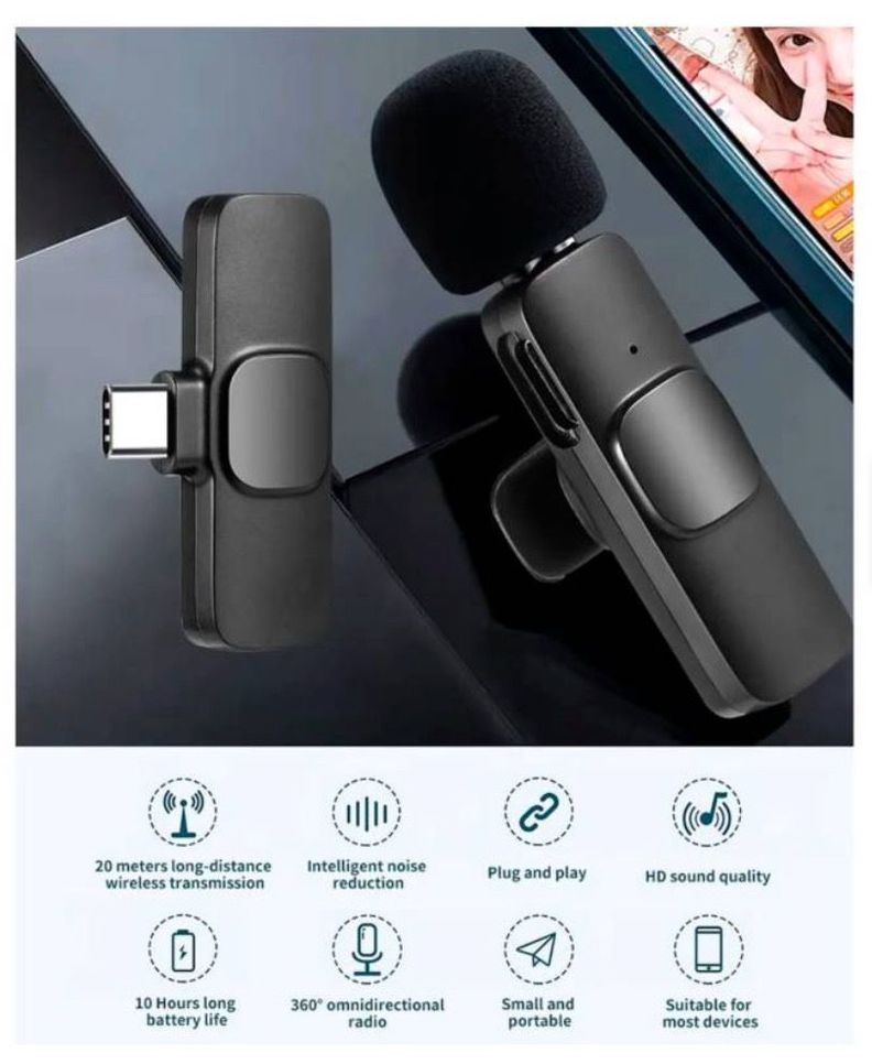 Micrófono Inalámbrico Para ANDROID TIPO C-1