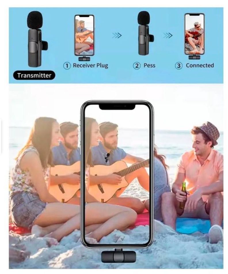 Micrófono Inalámbrico Para ANDROID TIPO C-2