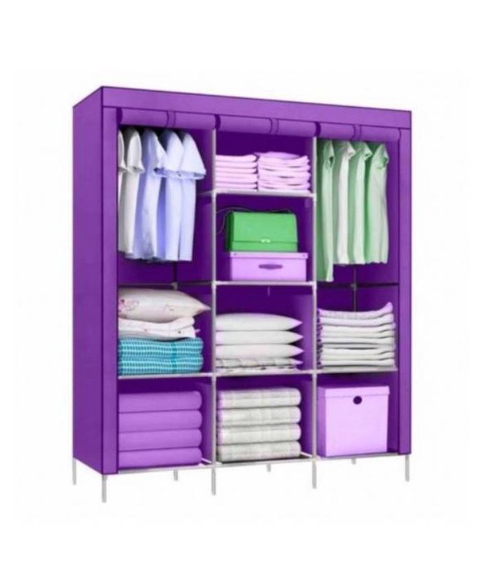 Closet Guarda Ropa Armable Ropero Grande Morado-0