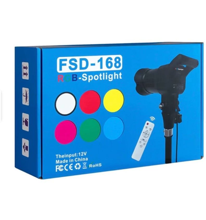 Foco Luces Color Estudio Lente Zoom Fotografía Iluminación COB-0