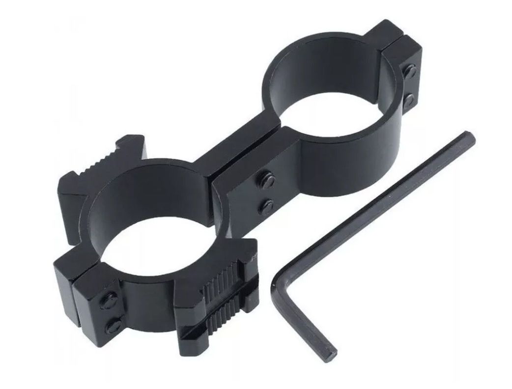 Soporte Linterna Tactica Airsoft Replica Doble Anillo-1