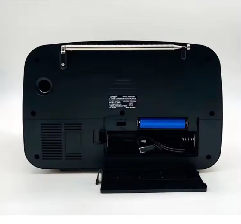 Radio Parlante Retro Recargable Usb Con Bluetooth Nns6655-1