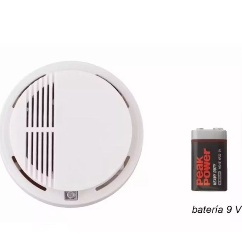 Pack x10 Alarma Inalambrico Detector Humo Contra Incendios Seguridad-2