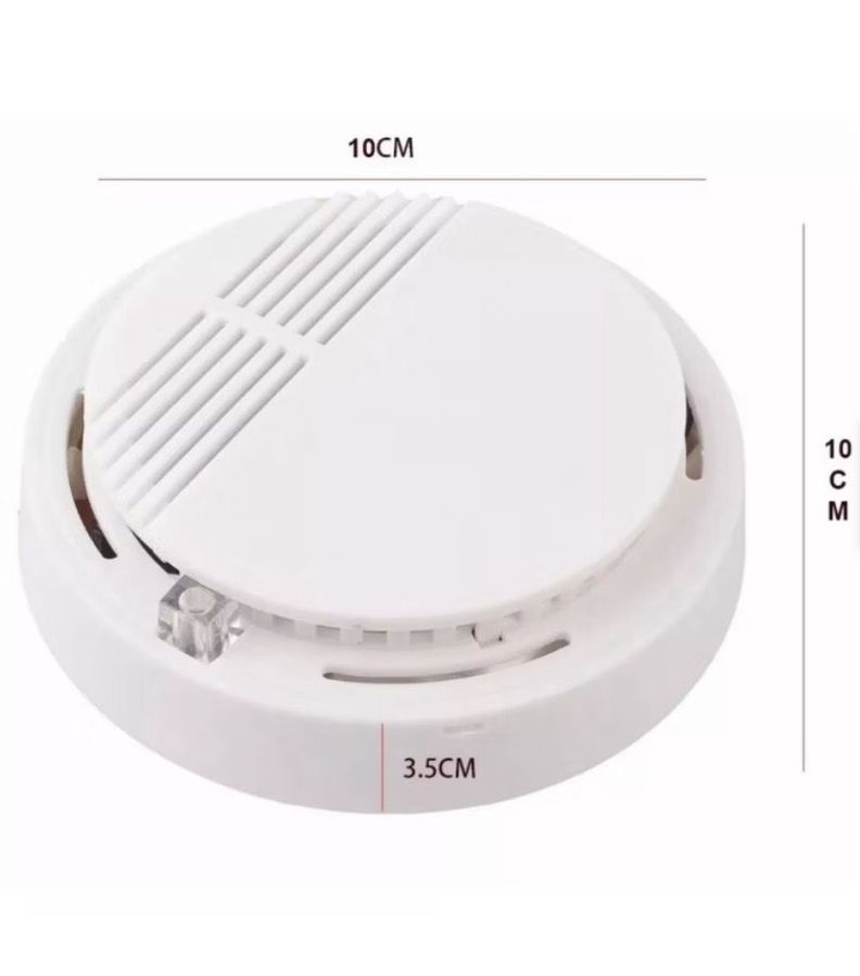 Pack x10 Alarma Inalambrico Detector Humo Contra Incendios Seguridad-3