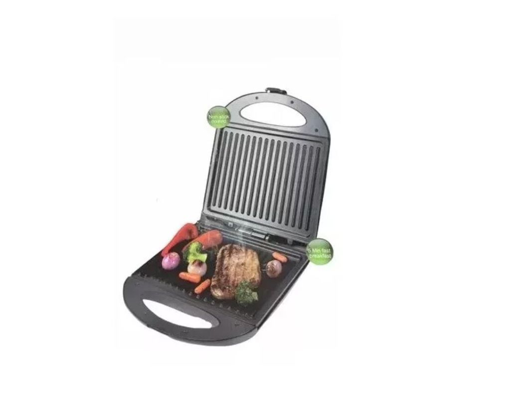 Sandwichera Tostadora Plancha Grill Haeger Hogar 1400W-2