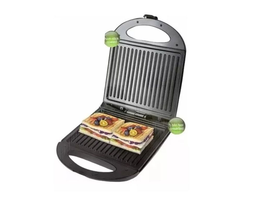 Sandwichera Tostadora Plancha Grill Haeger Hogar 1400W-3