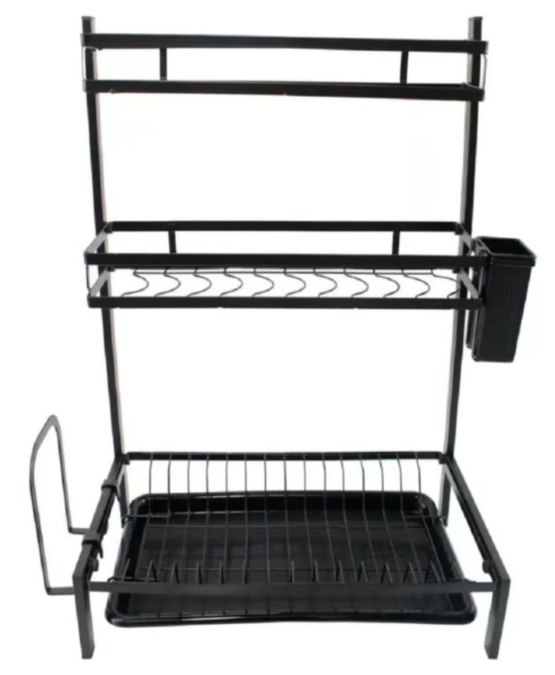 Escurridor De Platos 2 Pisos Metal Rack 14 platos-0