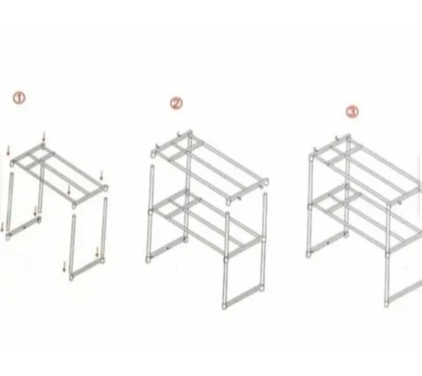 Estante De Cocina Y Horno Microonda Multifuncional-2