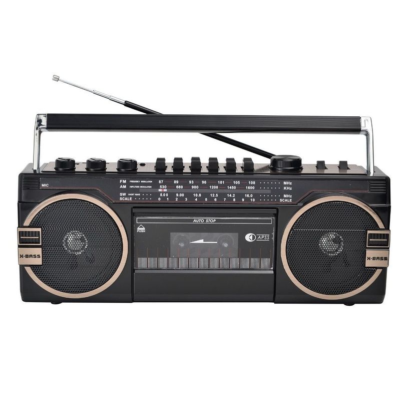 Cmik Radio Cassette Ghettoblaster Back To The 80 Mk-132 Usb-0