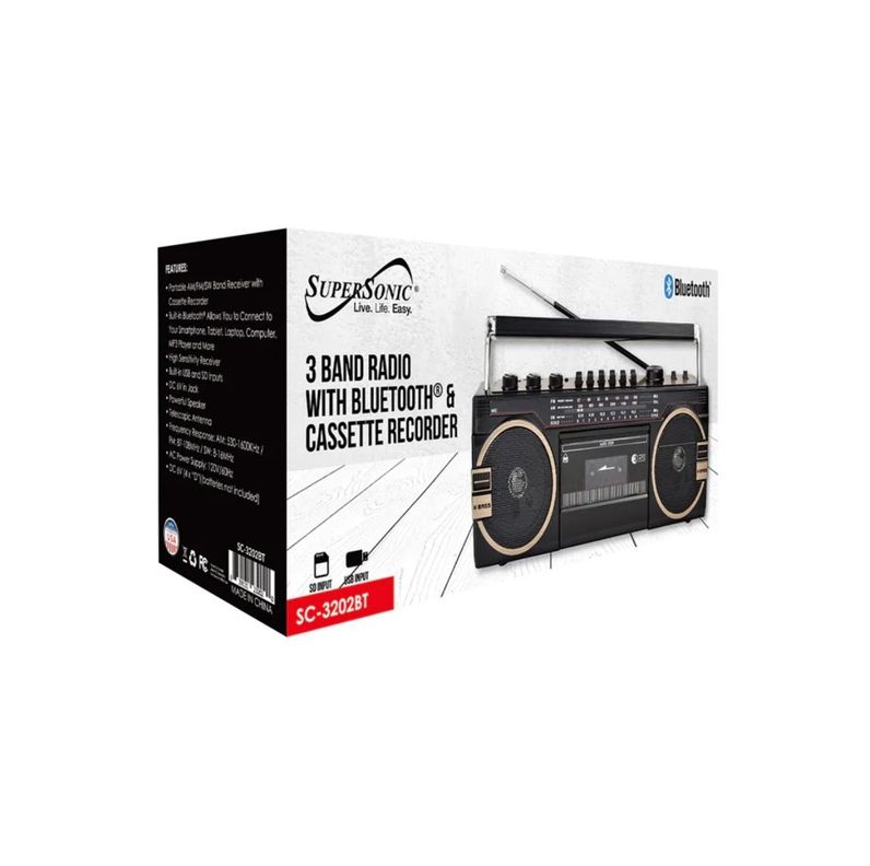 Cmik Radio Cassette Ghettoblaster Back To The 80 Mk-132 Usb-1