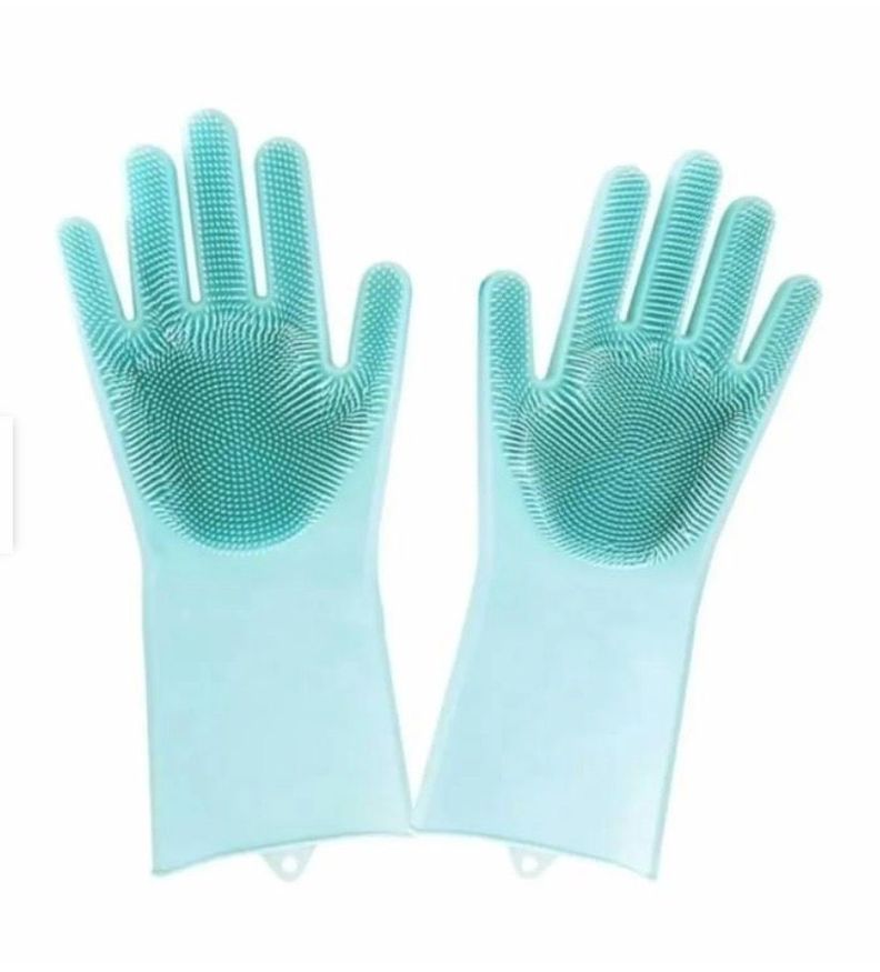 2 Guantes De Silicona Multiusos Mágicos Limpieza L-0