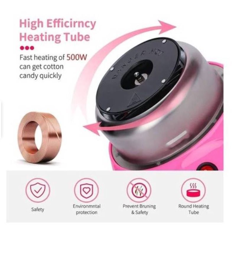 Máquina Algodón De Azúcar Eléctrico Caramelo 500w-2