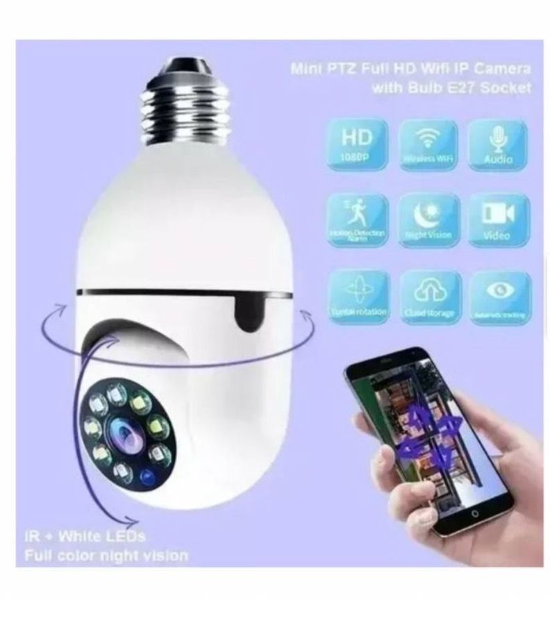 2 X Camara IP Ampolleta Motorizada 360° E27 1080P-4