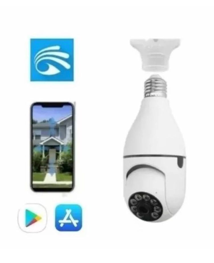2 X Camara IP Ampolleta Motorizada 360° E27 1080P-2