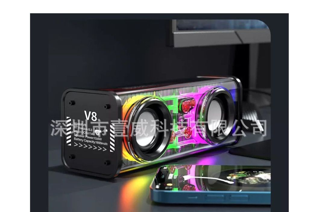 Parlante Portatil Bluetooth  Portátil USB SK6 DiseñoRectangular-2