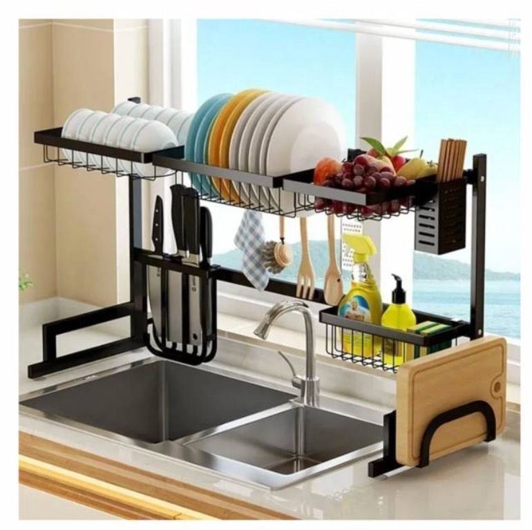 Rack Escurridor Organizador Cocina Secador Platos 85cm XL-3