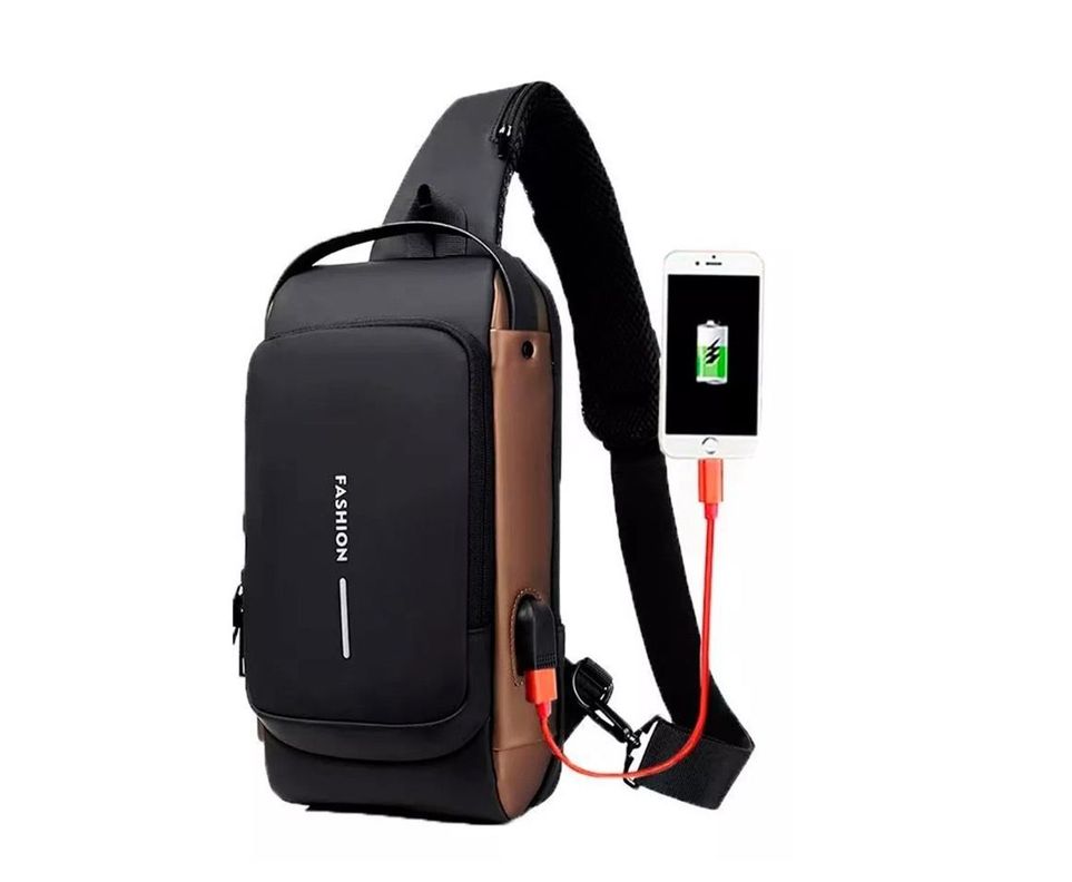 Bolso Manos Libres Mini Morral Para Hombre Tipo Pechera-3