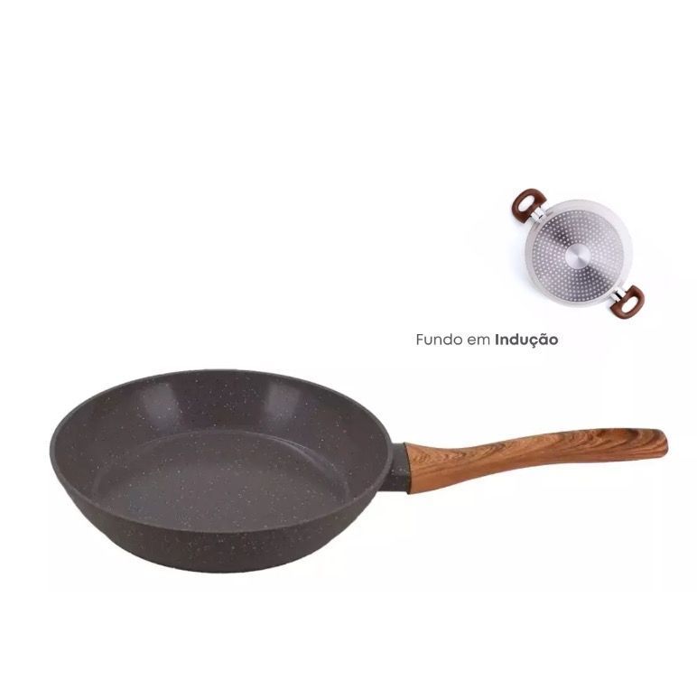 Sarten Manual Revestimiento Ceramico Inducción 26x26-1