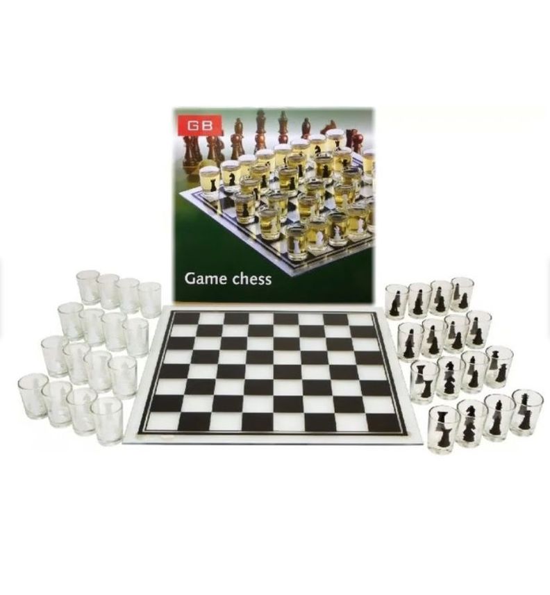 Ajedrez Juego Familiar Shots Set Game-0