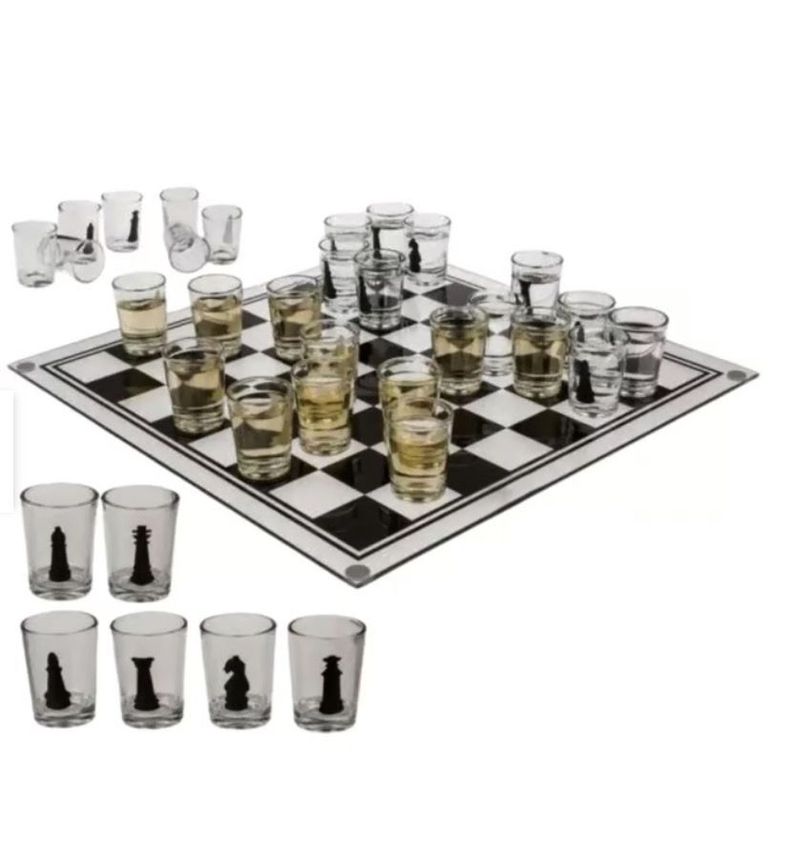 Ajedrez Juego Familiar Shots Set Game-3