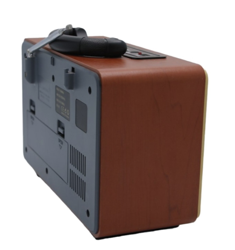 Radio Portátil Mini Retro Vintage Usb Sd Mp3 -4