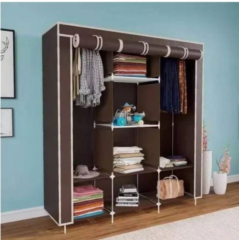 Closet Guarda Ropa Armable Ropero Grande Café-0