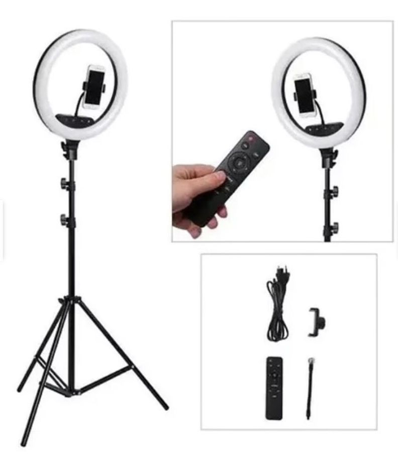 Aro de Luz Fotografia Led Selfie 45 cms 18" Rgb Tripode-3