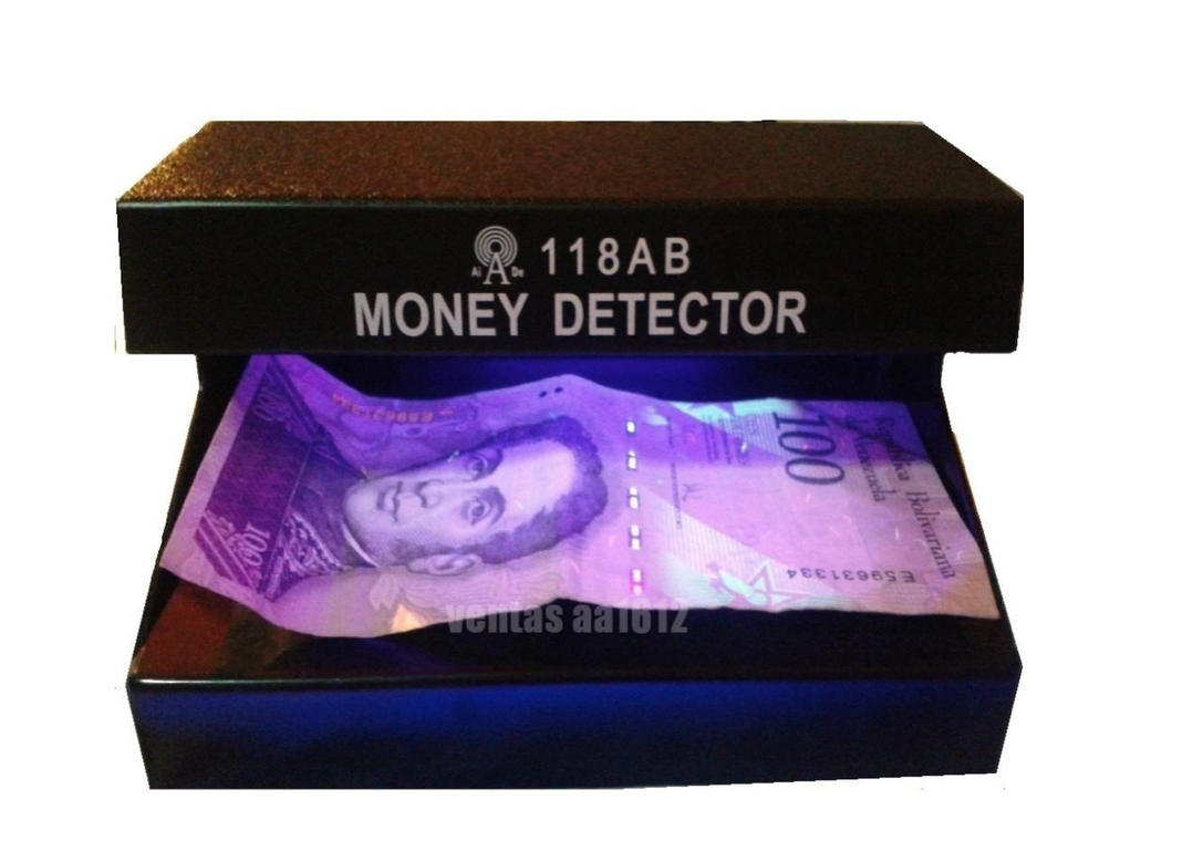 Máquina Detector De Billetes Falsos Con Luz Ultravioleta-3