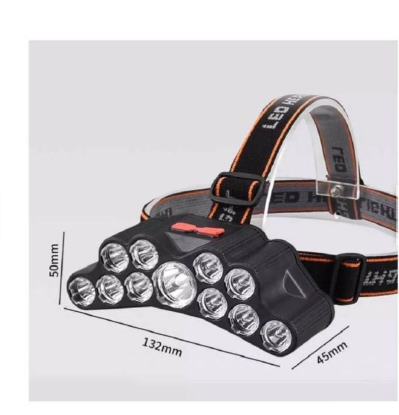 Linterna Led Minera Cabeza Cintillo Frontal 11 Led-3