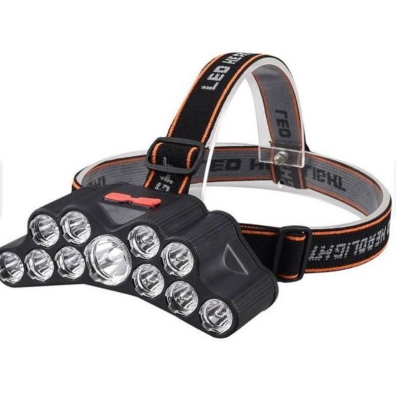 Linterna Led Minera Cabeza Cintillo Frontal 11 Led-0