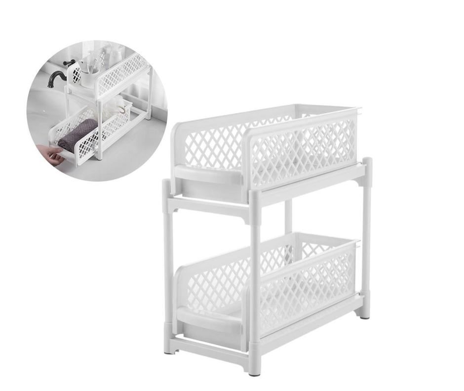 Organizador de Baño 2 Niveles Deslizable-2