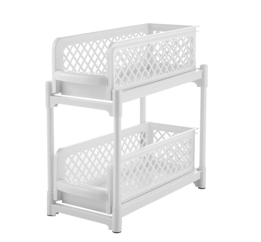 Organizador de Baño 2 Niveles Deslizable-0