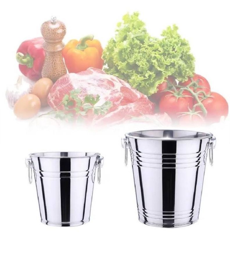 Hielera Cubetera De Acero Para Botella Latas Hielo-1