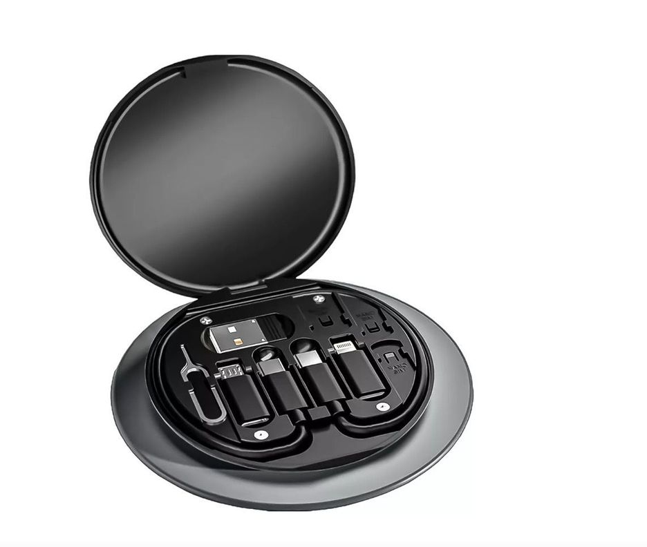 Kit Adaptador Carga Rapida Usb Tipo C Para iPhone Y Android-0