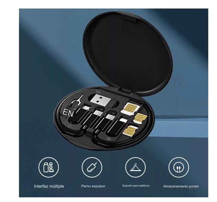 Kit Adaptador Carga Rapida Usb Tipo C Para iPhone Y Android-2