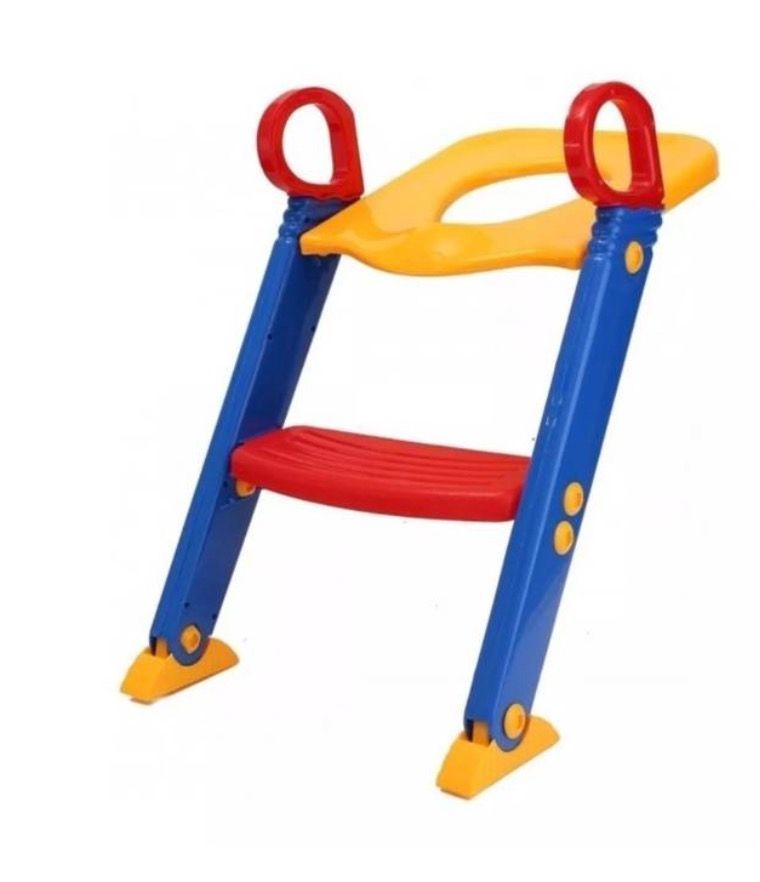 Adaptador Escalera Asiento Bano Para Ninos Unisex Azul 0