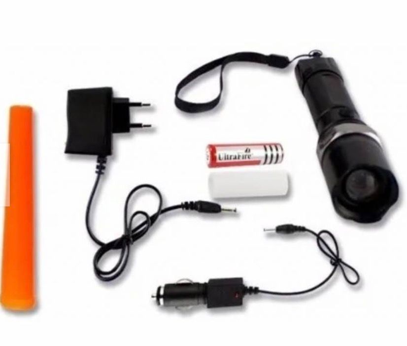 Linterna Tactica Swat Led Cree Q5 Recargable 1800 -0