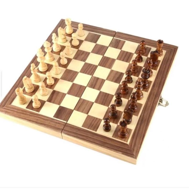 Ajedrez Madera Gran Calidad 40x40 Cm Excelente Ajedrez-1