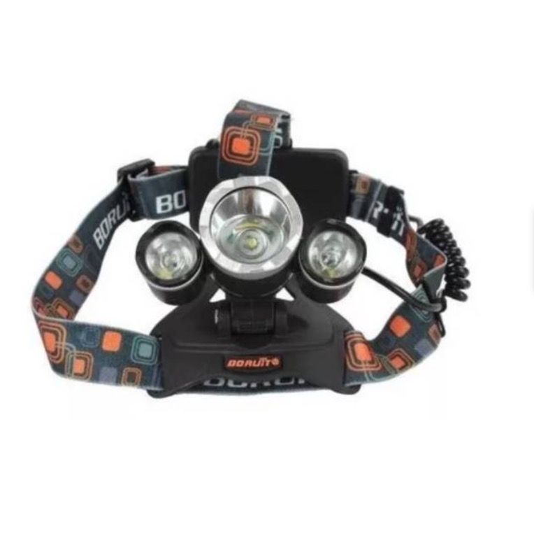 2x Linterna Led Minero Frontal Cabeza Cintillo -0