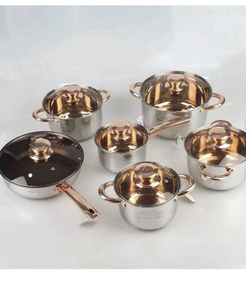 Juego De Batería De Cocina Juego De Ollas 12 Pieza-2