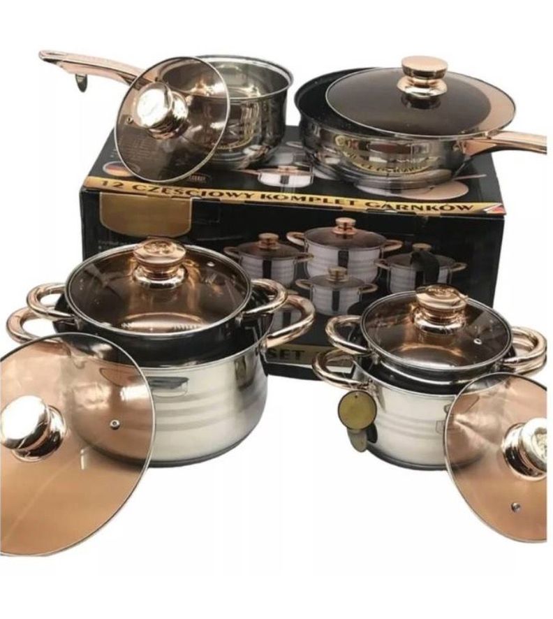 Juego De Batería De Cocina Juego De Ollas 12 Pieza-3