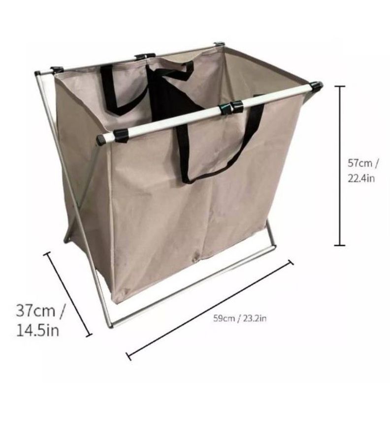 Cesta Canasto Plegable Almacenamiento GRISOSCUROXL-2